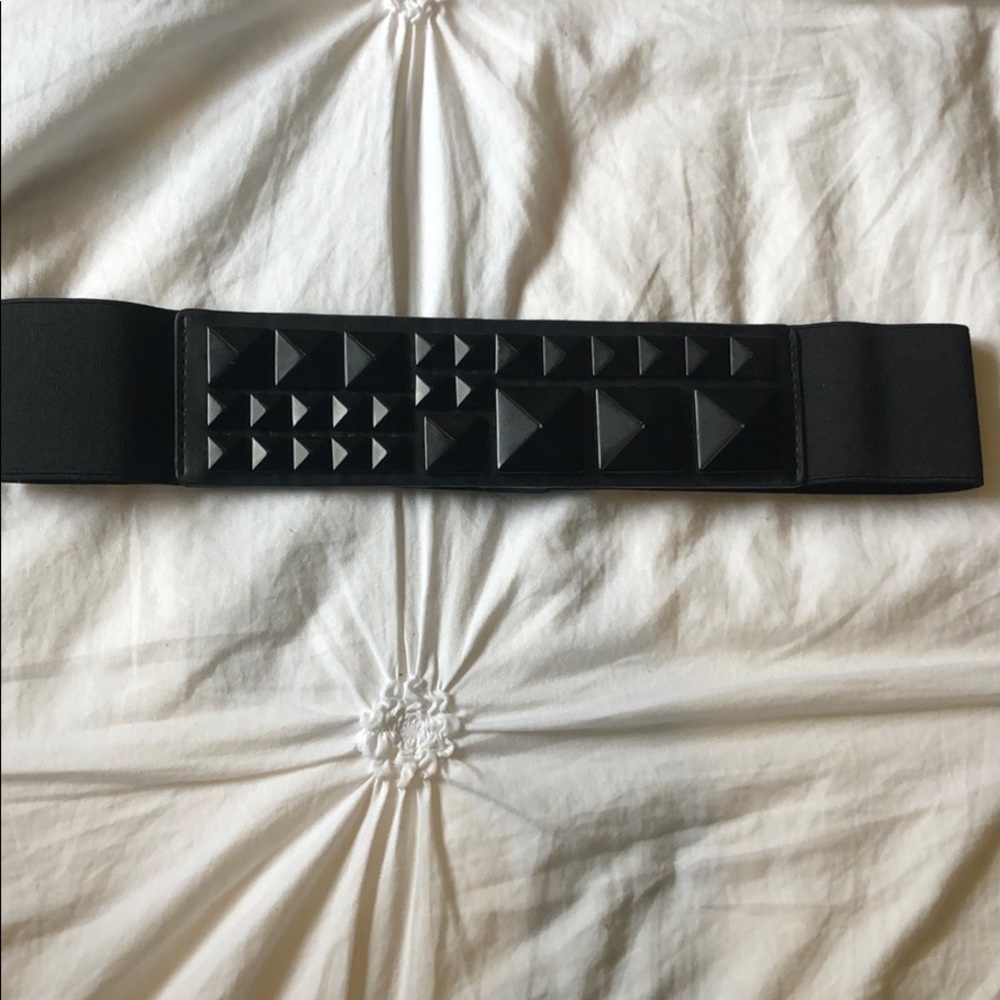 Black studded belt